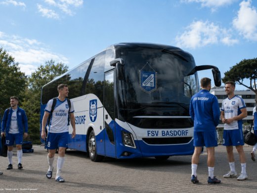 Wimpel Bus Mannschaft Mit Wimpel Ai